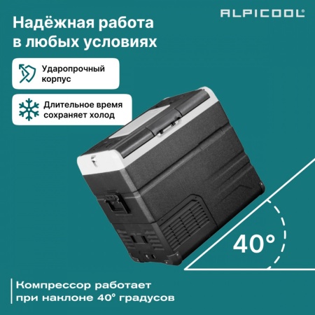 Компрессорный автохолодильник Alpicool TS60 (12/24)